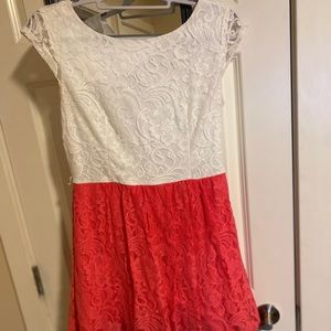 Pink and white dress by B. Darlin